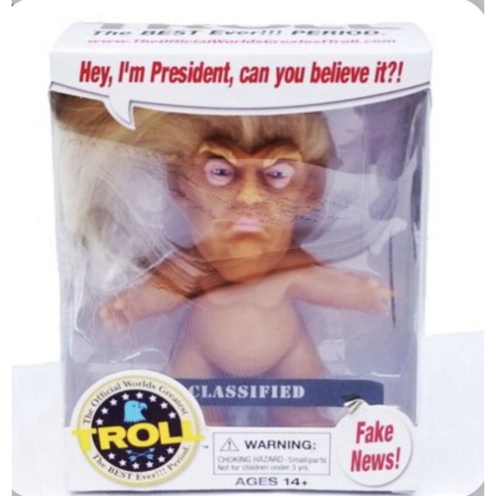 RARE World's Greatest Troll Donald Trump Doll - Chuck Williams Original New Mint